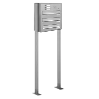 Freestanding mail slot 132 3x1 With doorbell