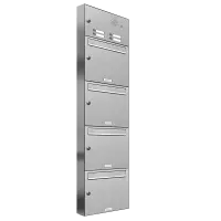 Opbouw brievenbus 331 4x1 Met bel
