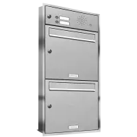 Inbouw brievenbus 331 2x1 Met bel
