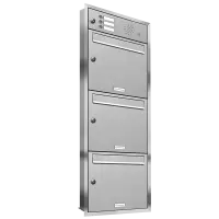 Inbouw brievenbus 331 3x1 Met bel