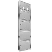 Inbouw brievenbus 331 4x1 Met bel