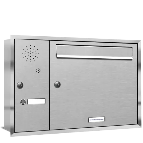 Flush-mounted mailbox 331 1x1 With doorbell
