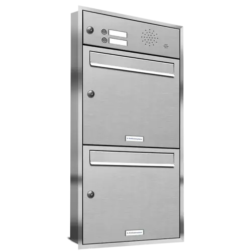 Flush-mounted mailbox 331 2x1 With doorbell