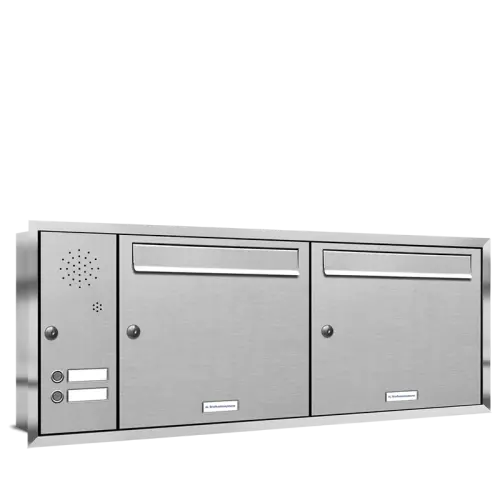 Flush-mounted mailbox 331 2x2 With doorbell