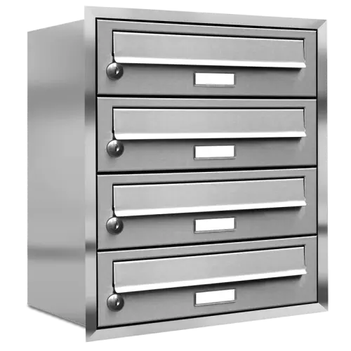 Flush-mounted mailbox 132 4x1