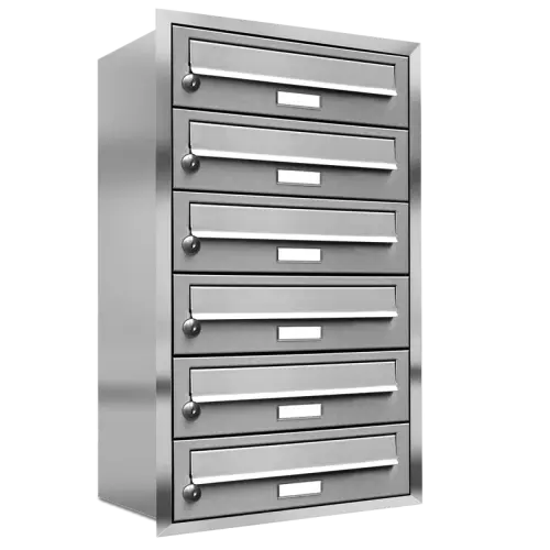 Flush-mounted mailbox 132 6x1